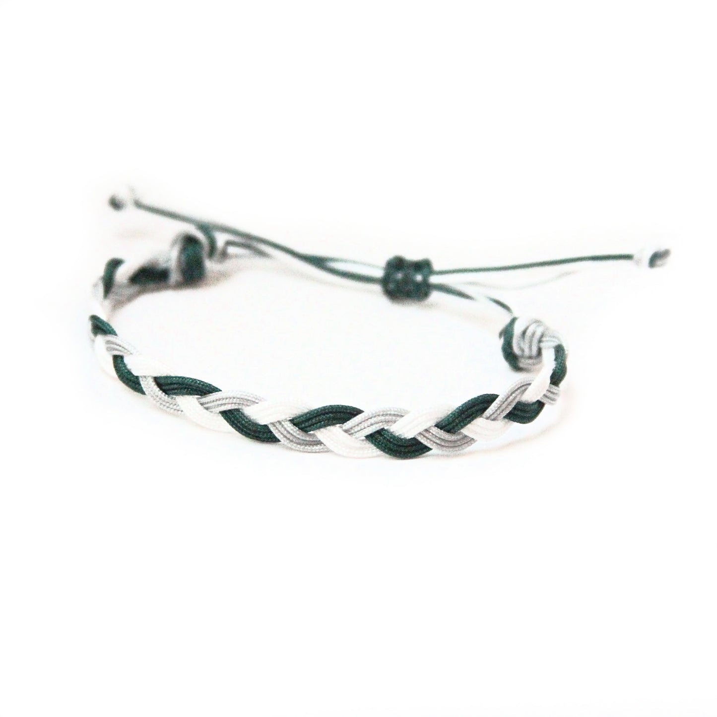 Delbarton Three Color Braided Bracelet