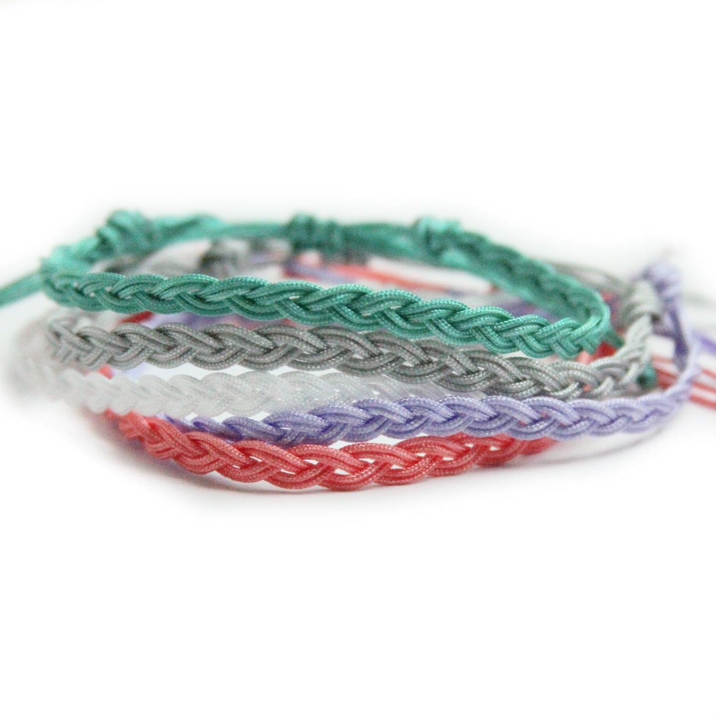 BOOho Single Color SKINNY Braided Bracelet