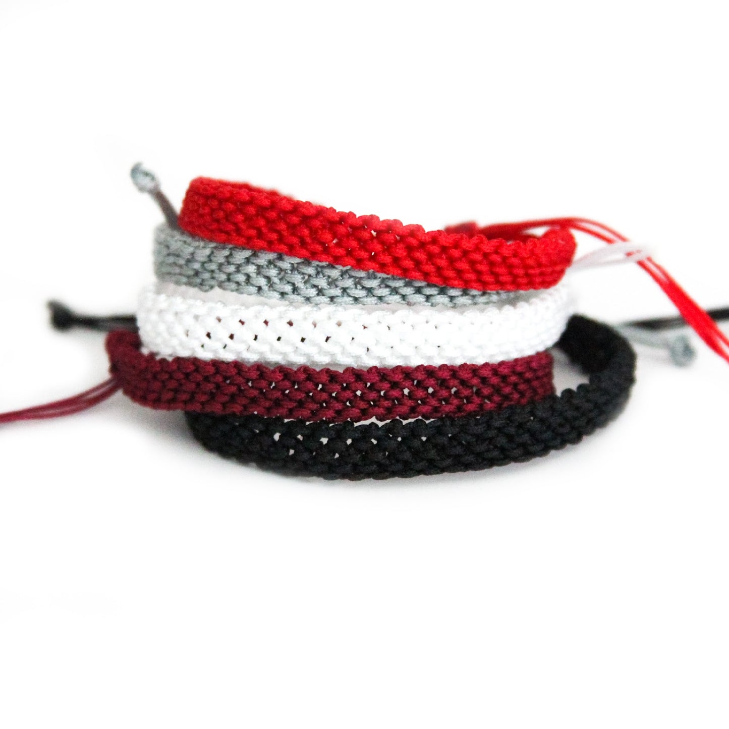 Bloody Sunday Single Color Knotted Bracelet