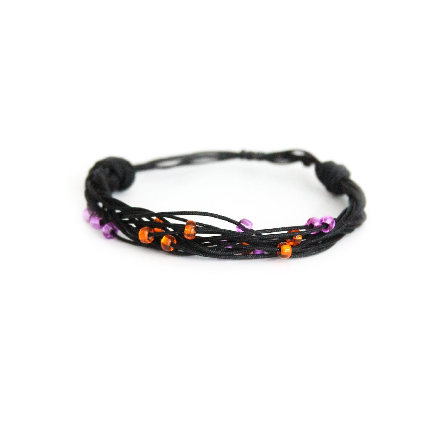 Halloween Beaded Braid Bracelet