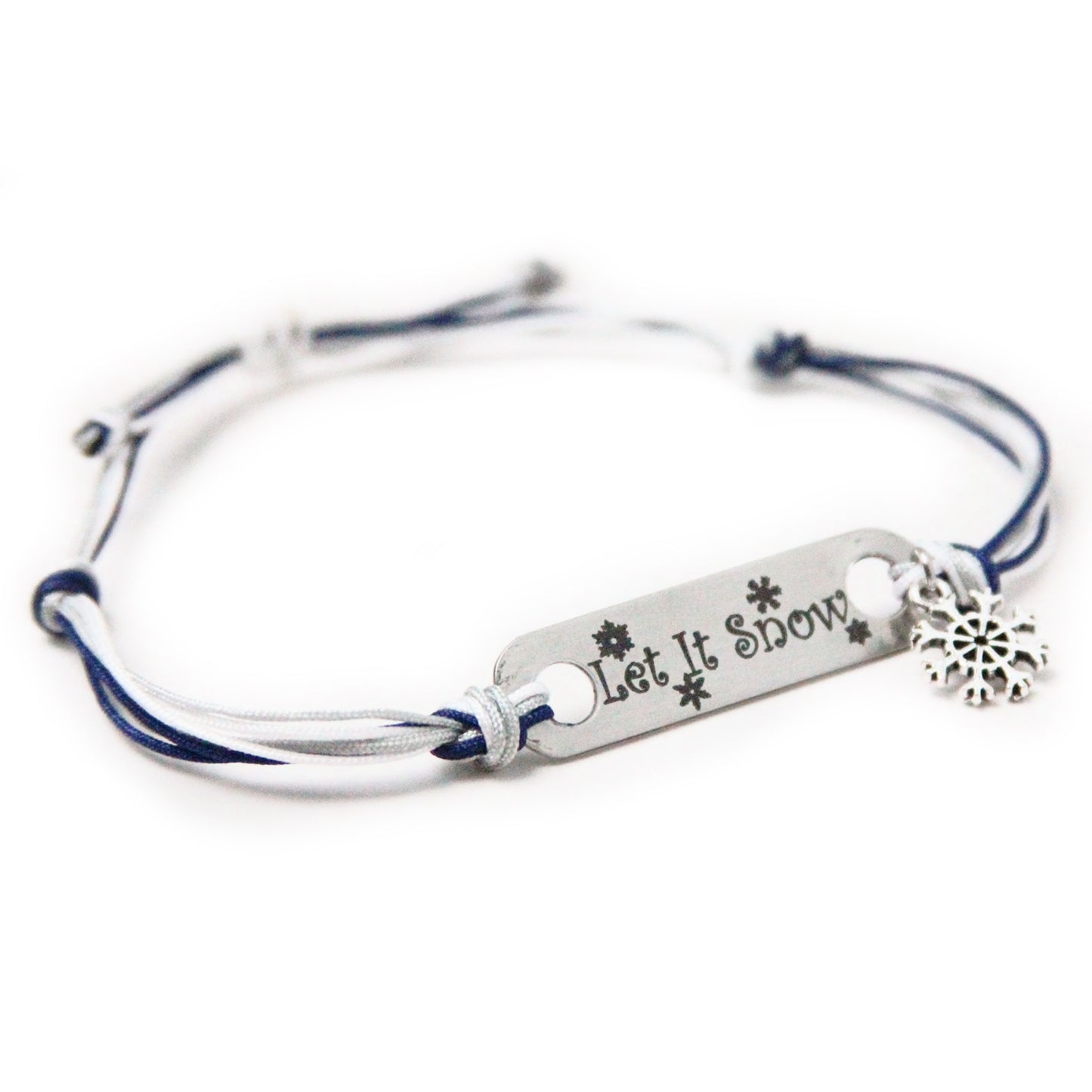 Let It Snow Bar Bracelet