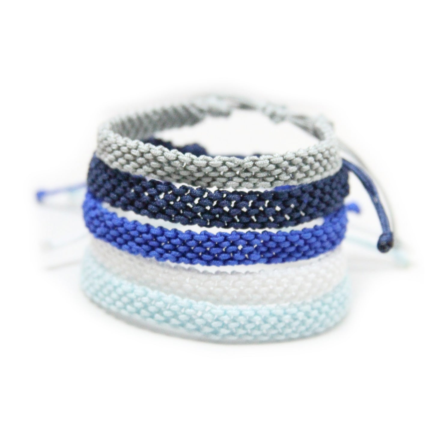 Let It Snow Single Color Knotted Bracelet