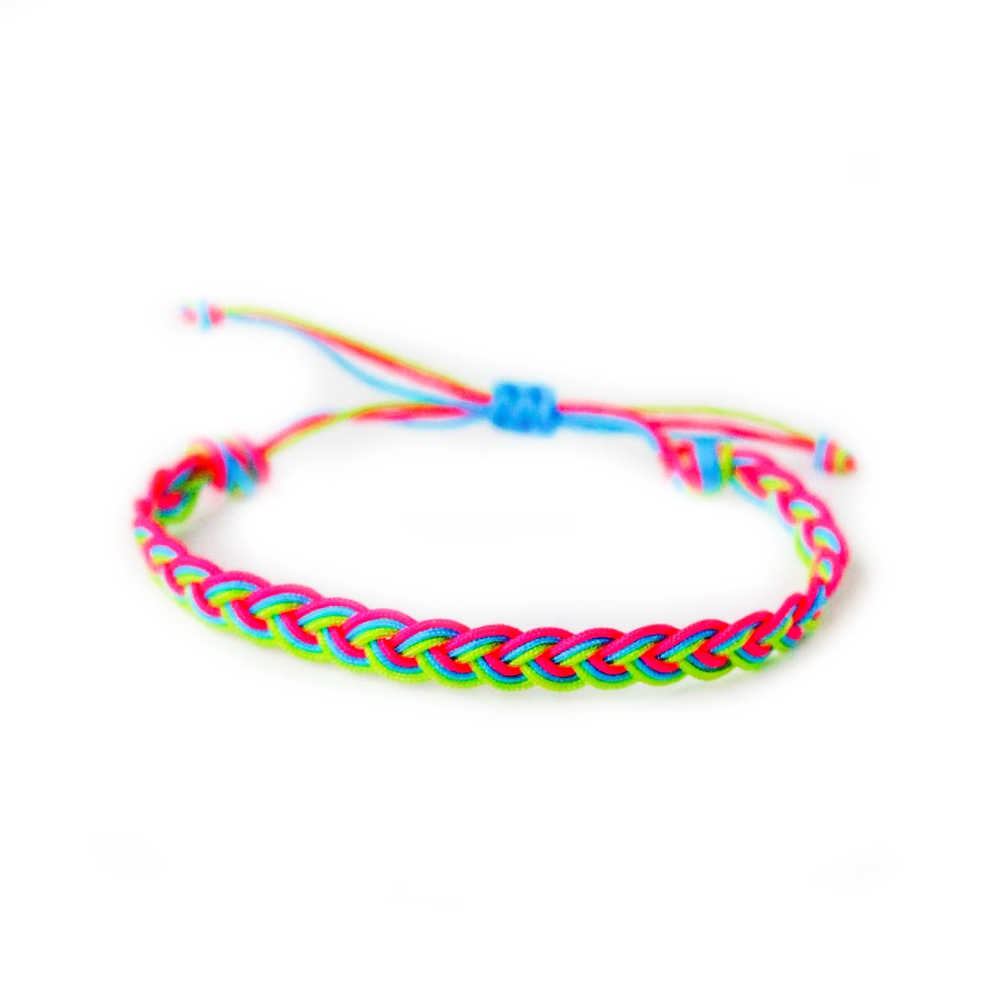 Neon Wave Braid Bracelet