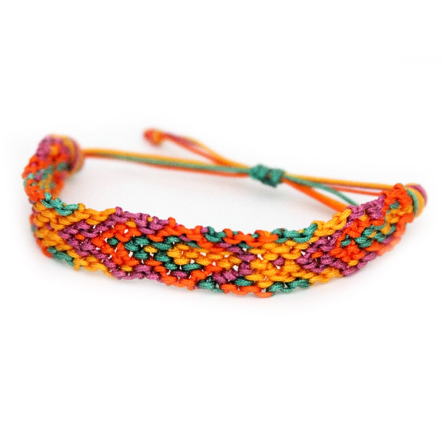 Pumpkin Spice Knotted Pattern Bracelet