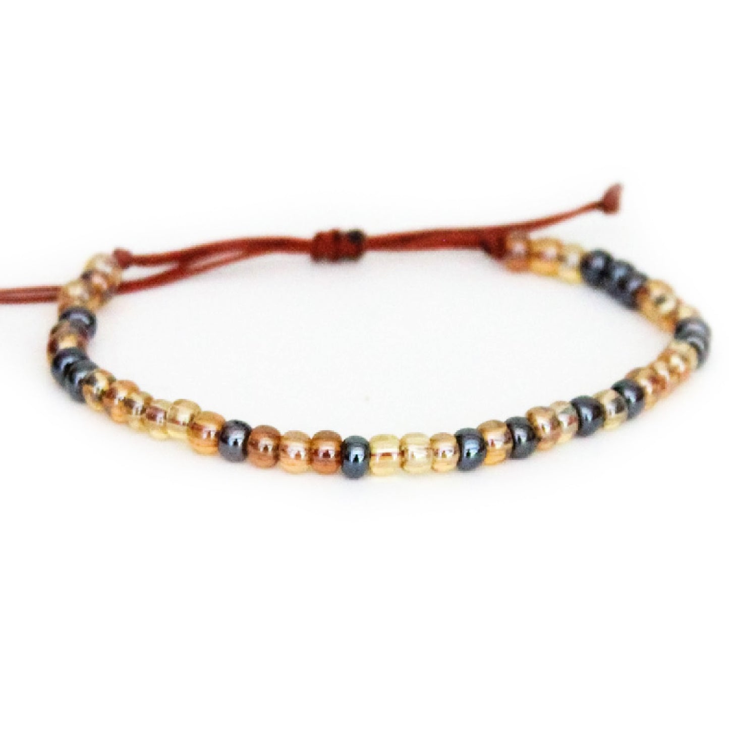 Pumpkin Spice Beaded Bracelet