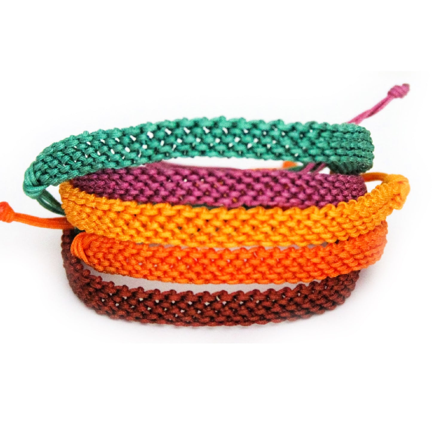 Pumpkin Spice Single Color Knotted Bracelet
