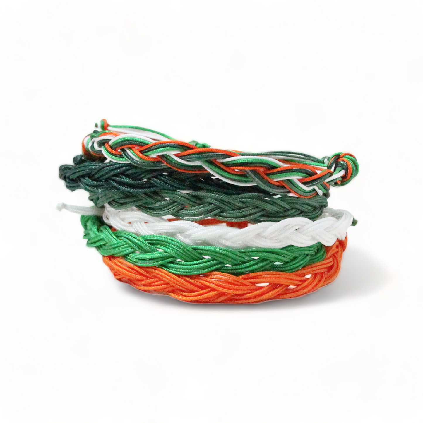 St Patricks Messy Braid Bracelet