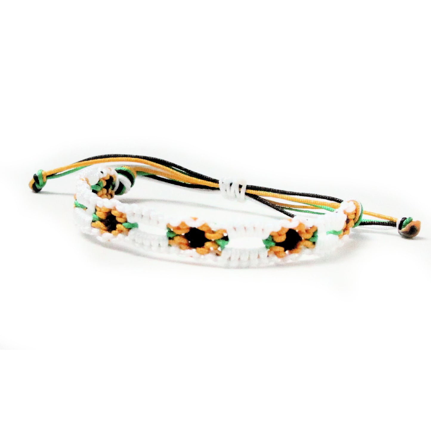 Sunflower Chain Knotted Bracelet