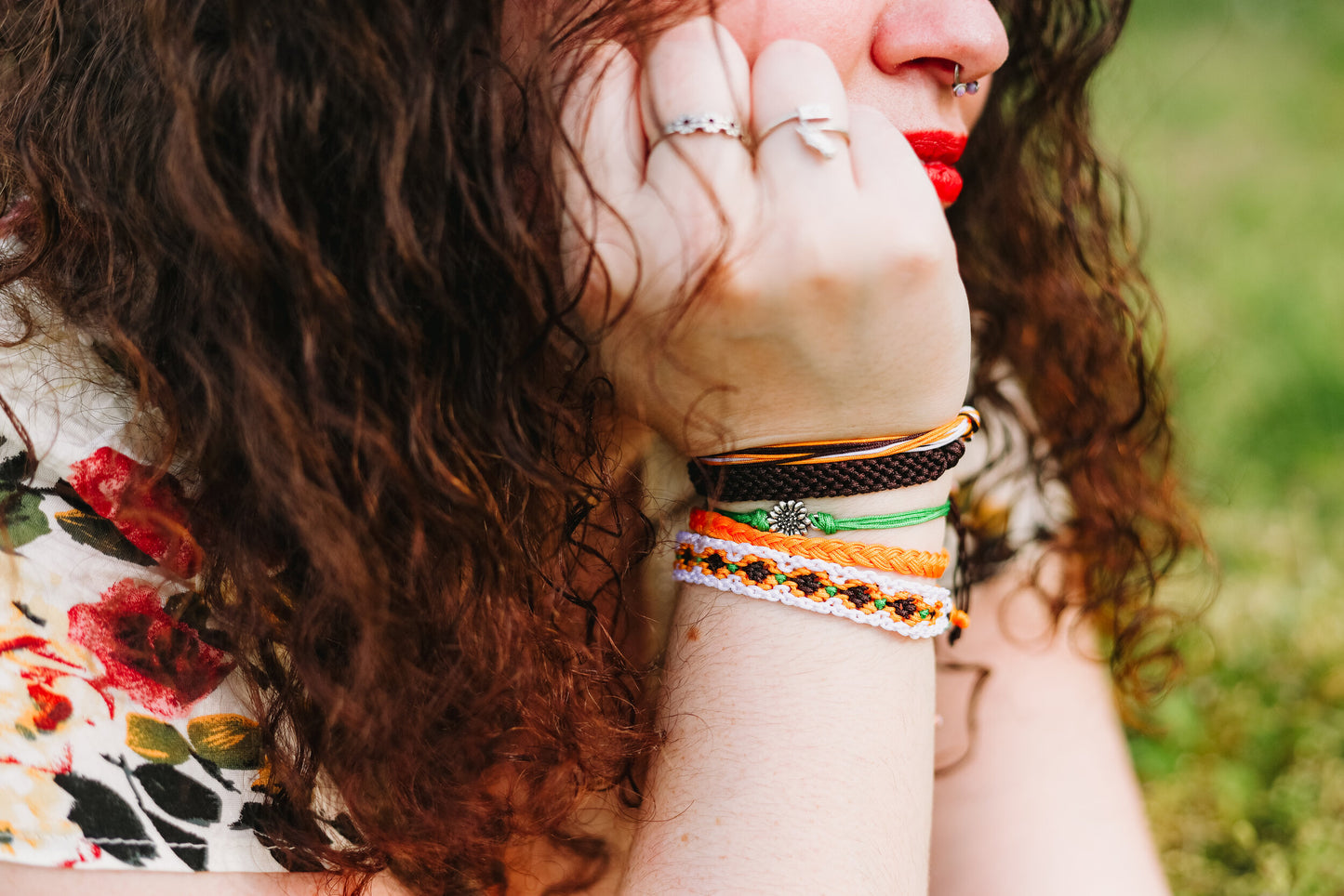 Sunflower Bracelet Set