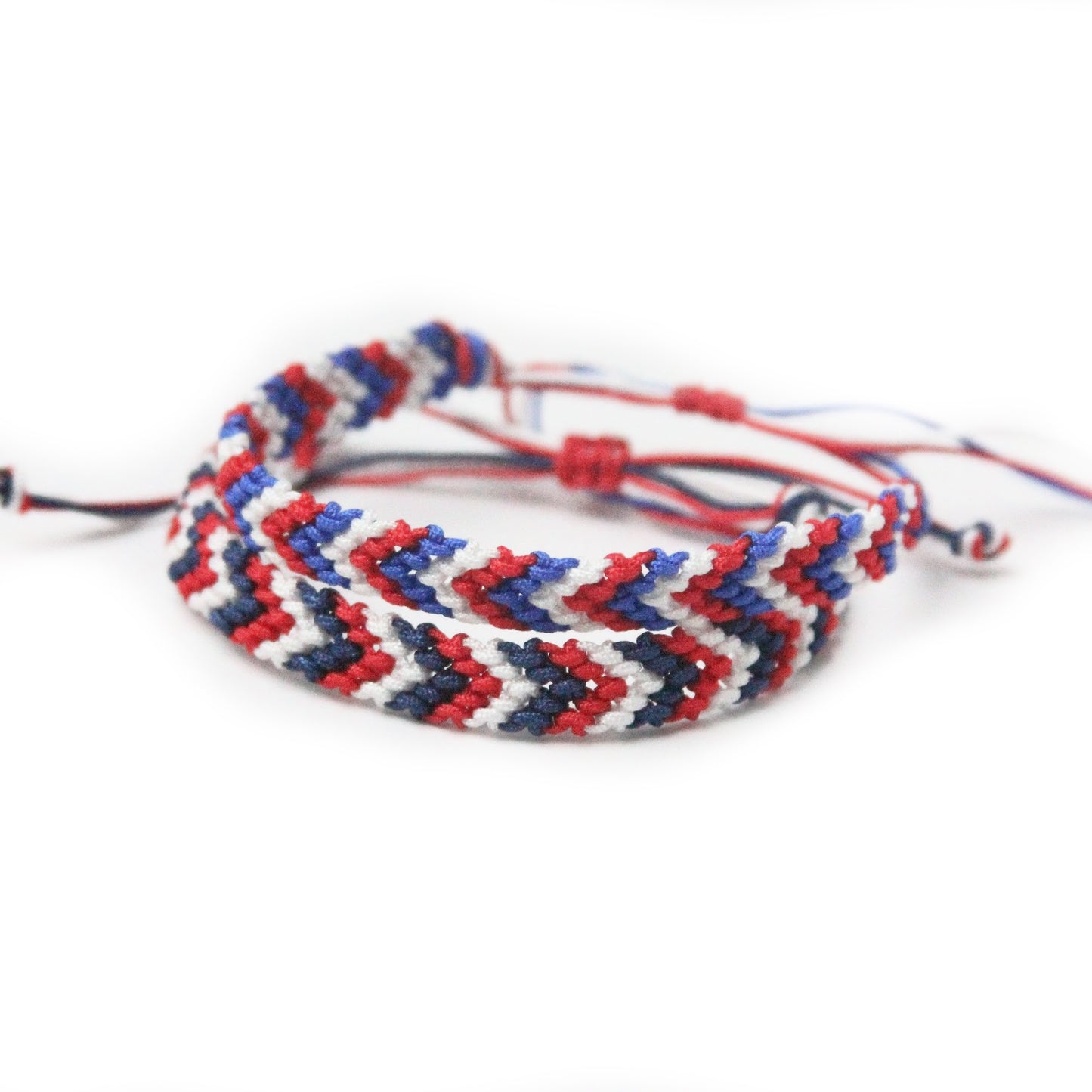 America Chevron Knotted Bracelet