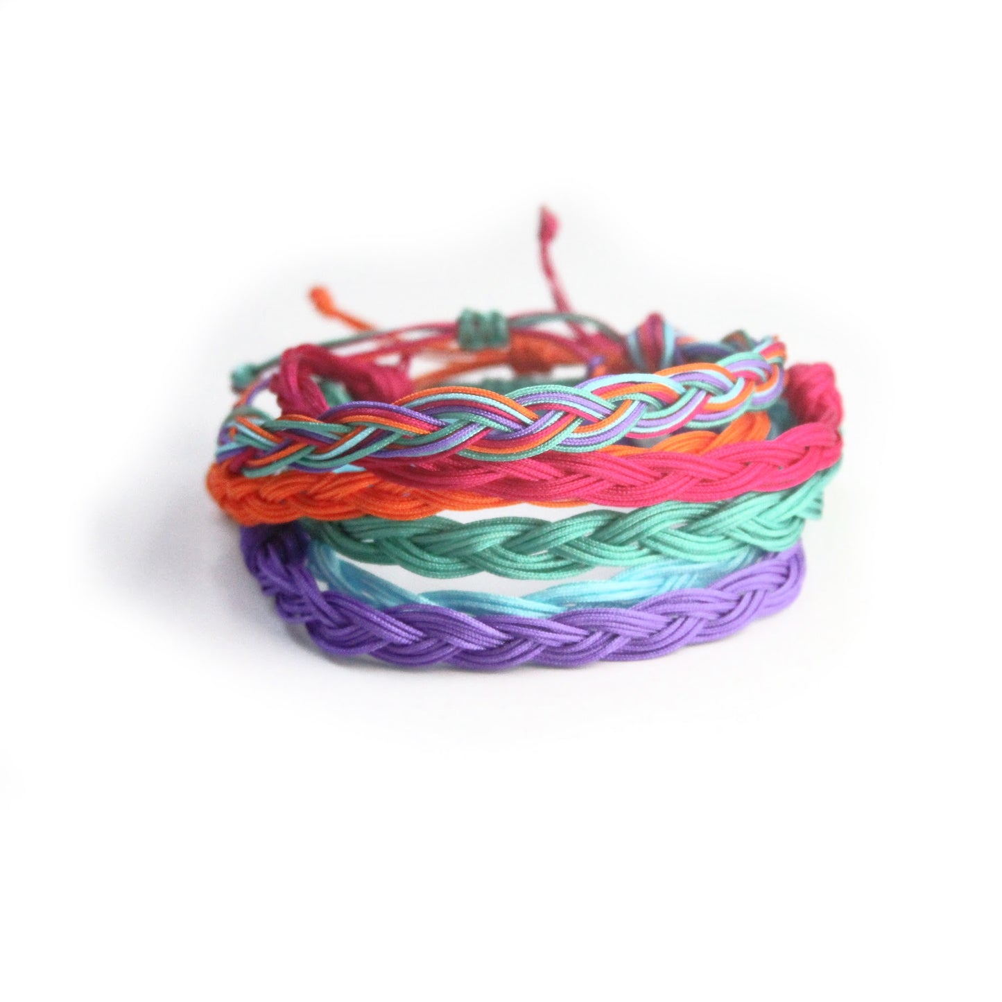 Bright Spring Messy Braid Bracelet