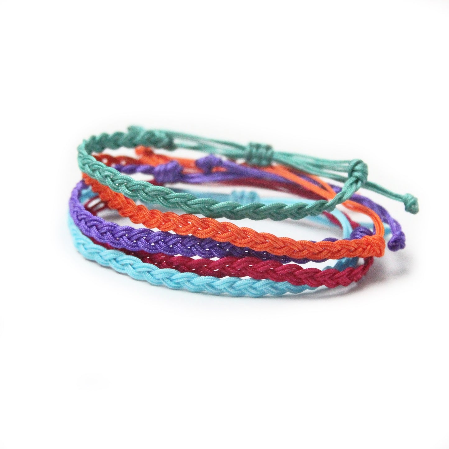 Bright Spring Single Color MINI Braided Bracelet