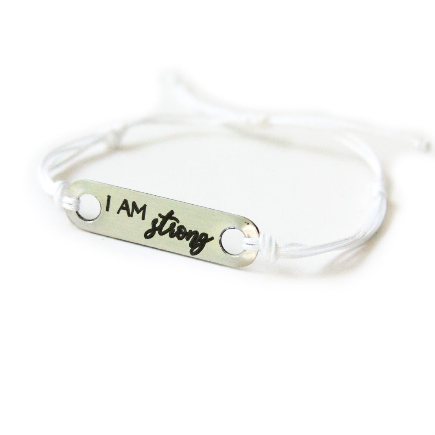 I Am Strong Affirmation Bracelet