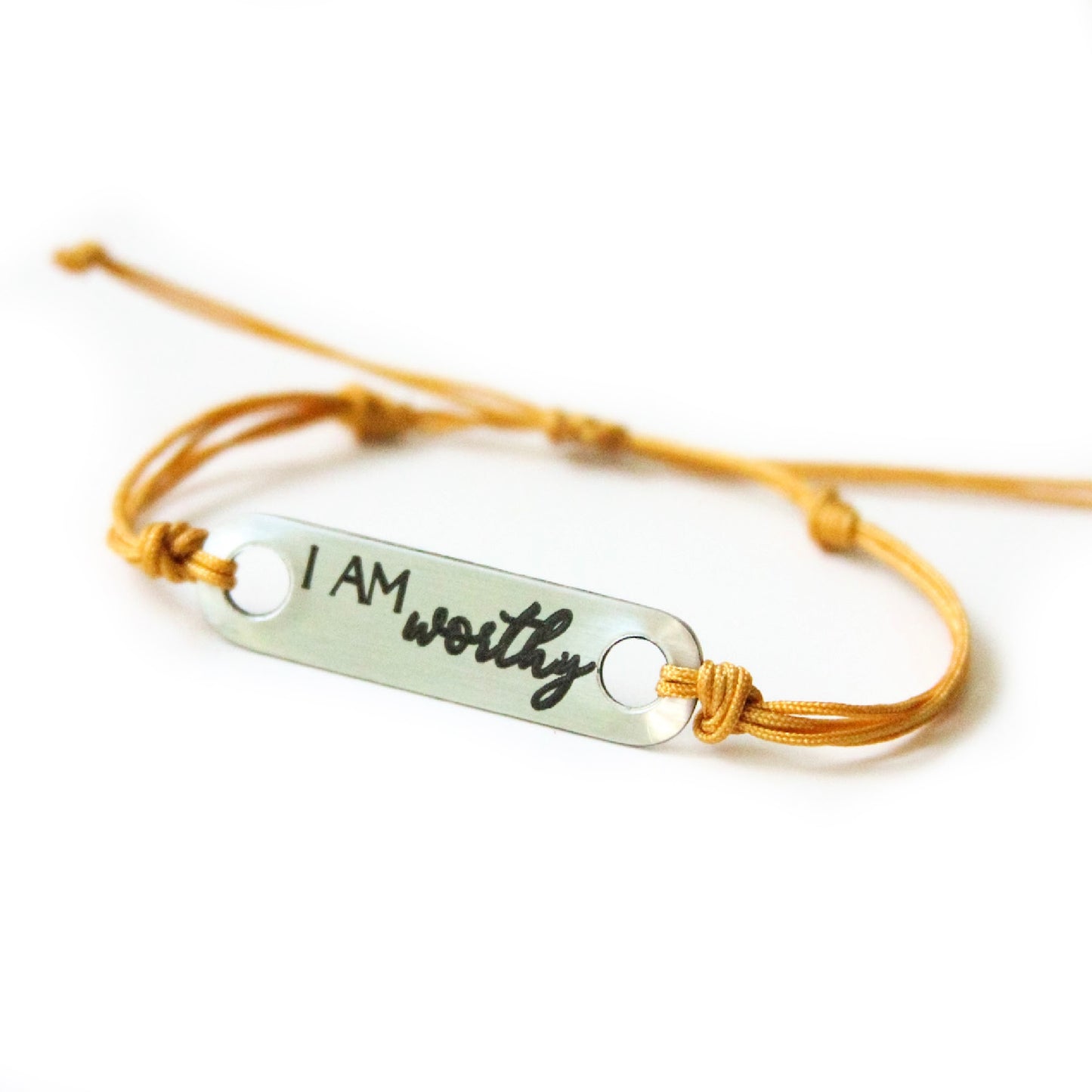 I Am Worthy Affirmation Bracelet