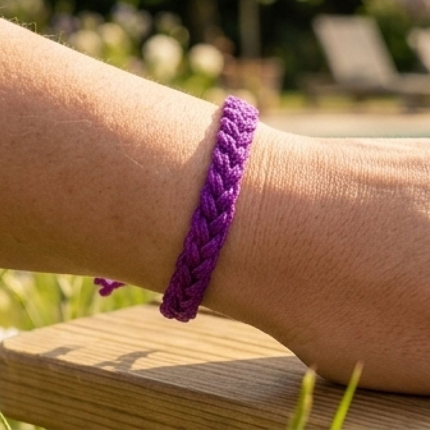 Neon Triple Strand Braided Bracelet