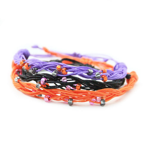 Halloween Beaded Braid Bracelet