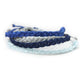 Let It Snow Triple Strand Braided Bracelet