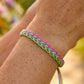Neon Wave Braid Bracelet