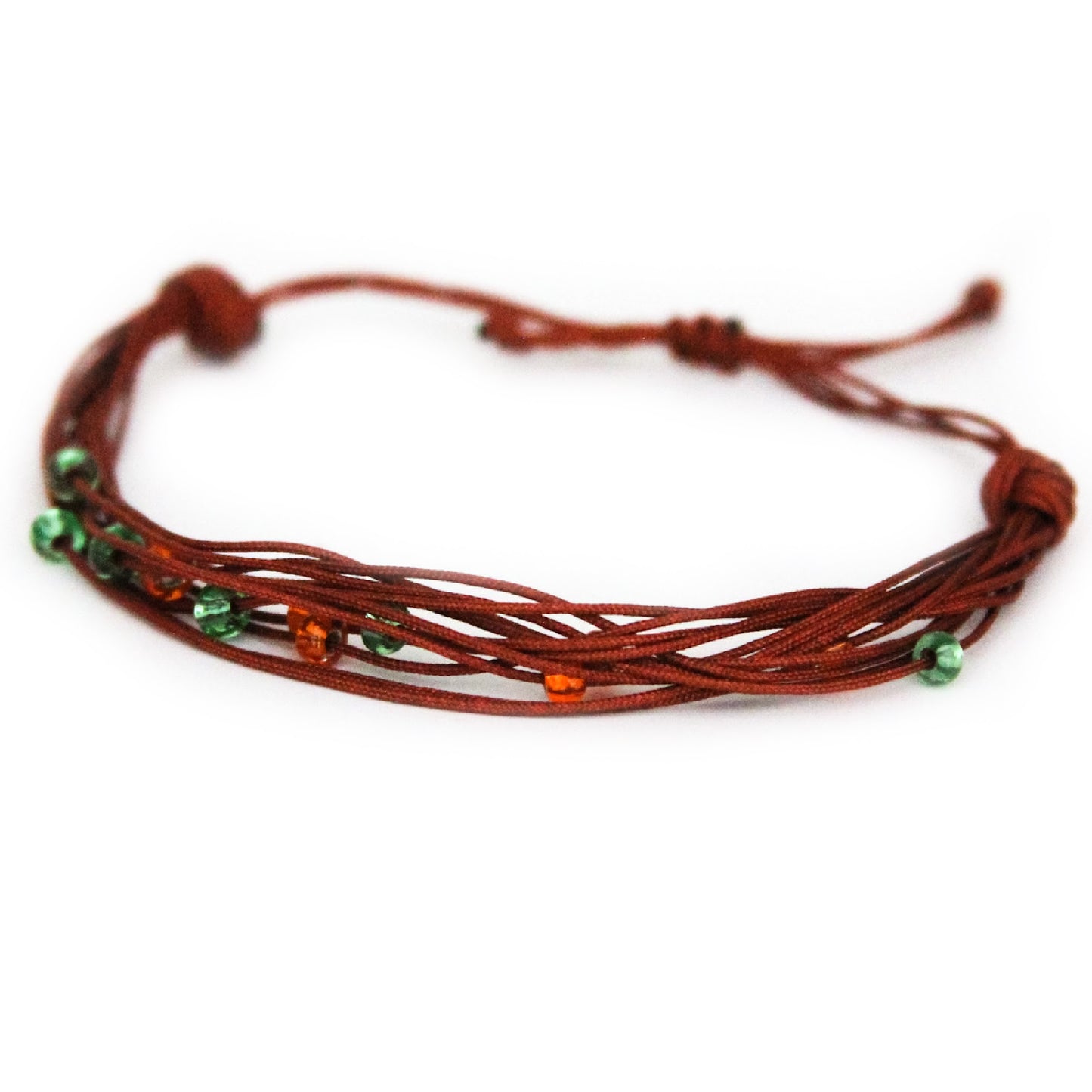 Pumpkin Spice Messy Beaded Bracelet