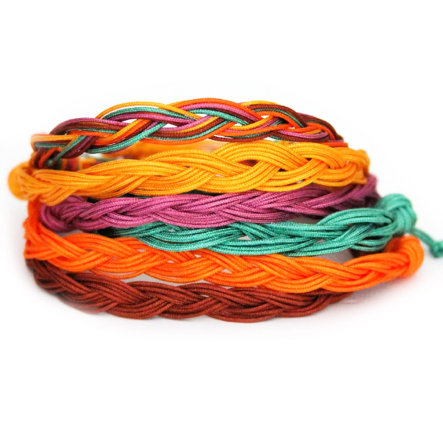 Pumpkin Spice Messy Braid Bracelet