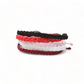 Red Hot Triple Strand Braided Bracelet