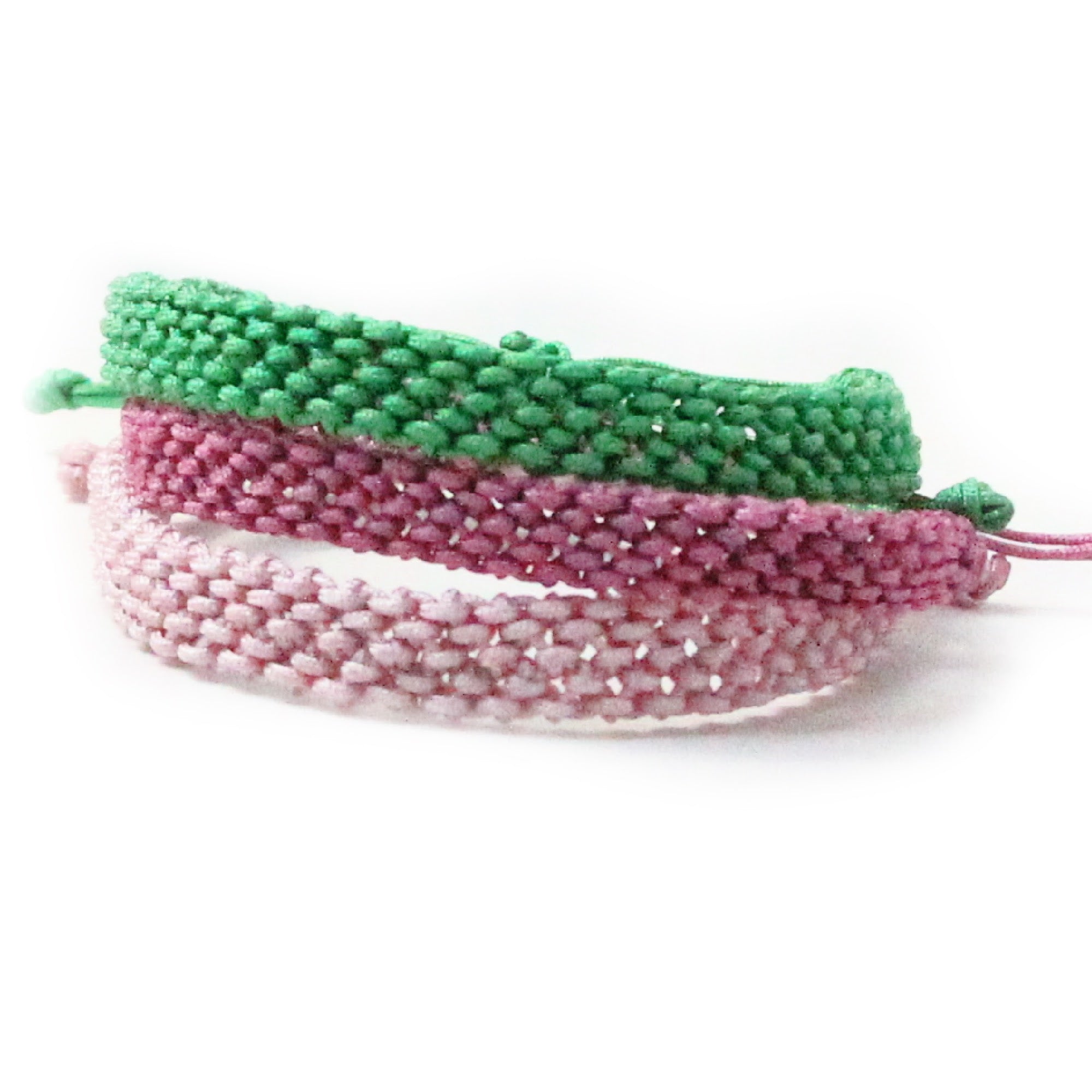 Pink Rose Single Color Knotted – rallystrings