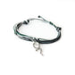 Dark Green, Gray, and Black Wizard House Bracelet