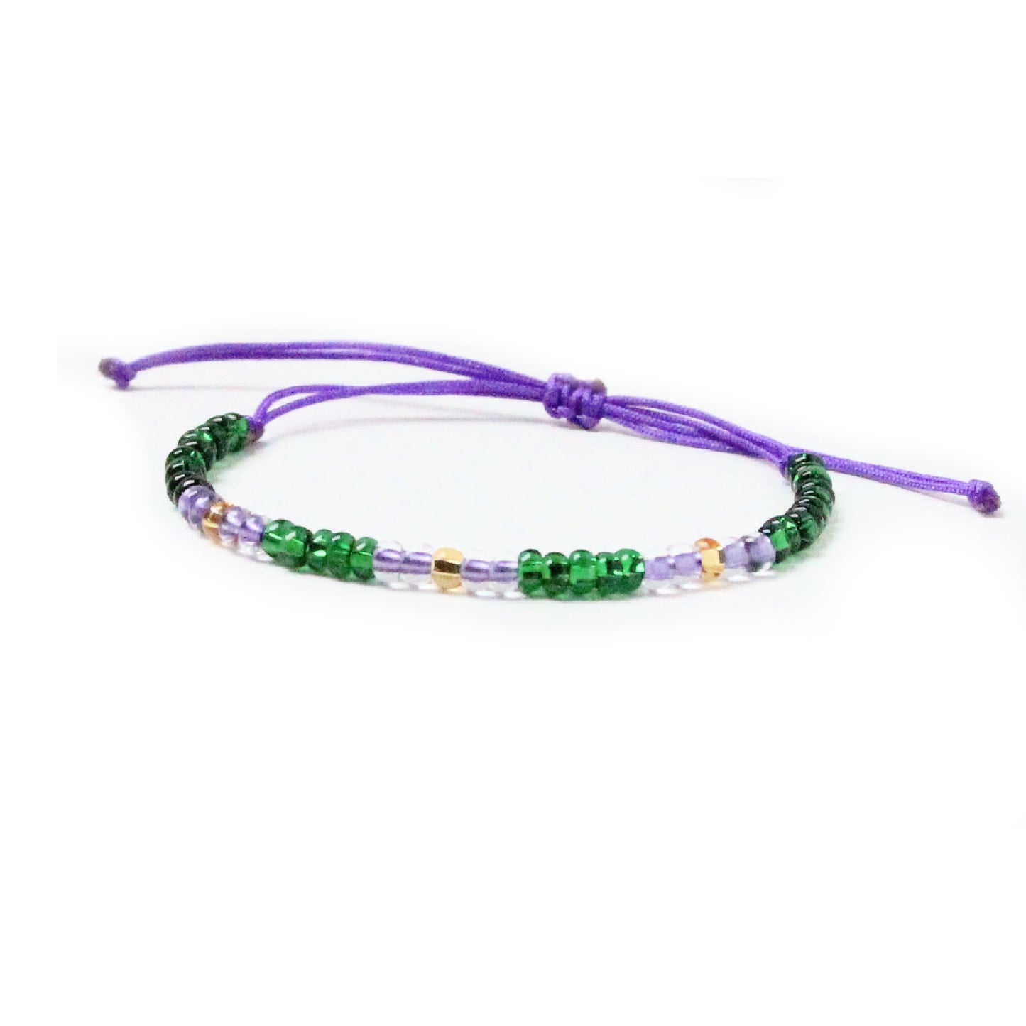 Violet Beaded Bracelet