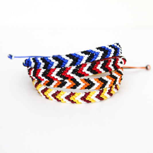 Lincoln-way Schools Chevron Bracelet