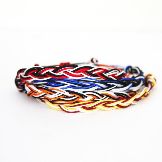 Lincoln-way Schools Messy Braid Bracelet