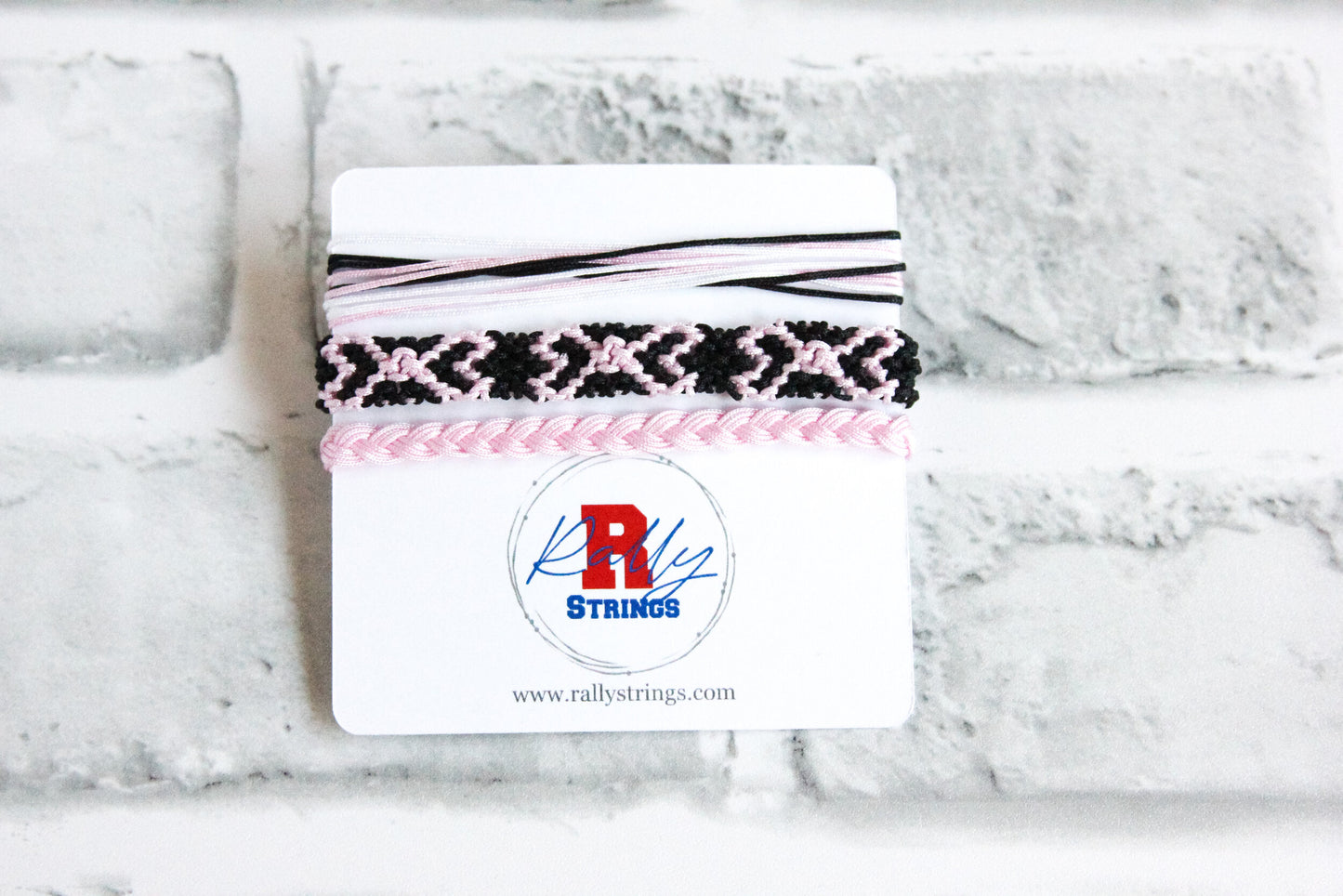 Magical Girl Mouse Bracelet Set - Pink, Black, and White