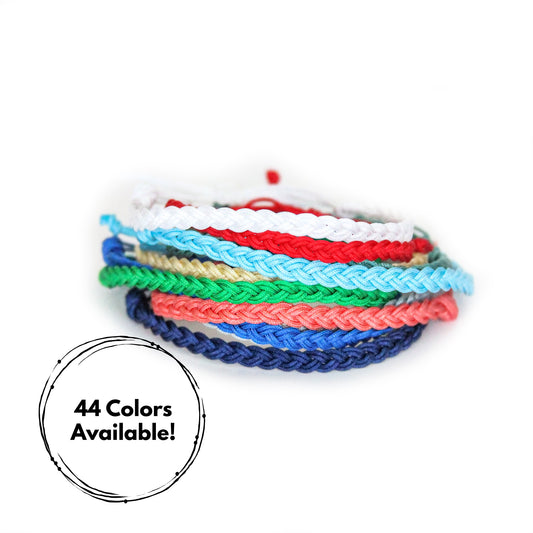 Single Color SKINNY Braided Bracelet