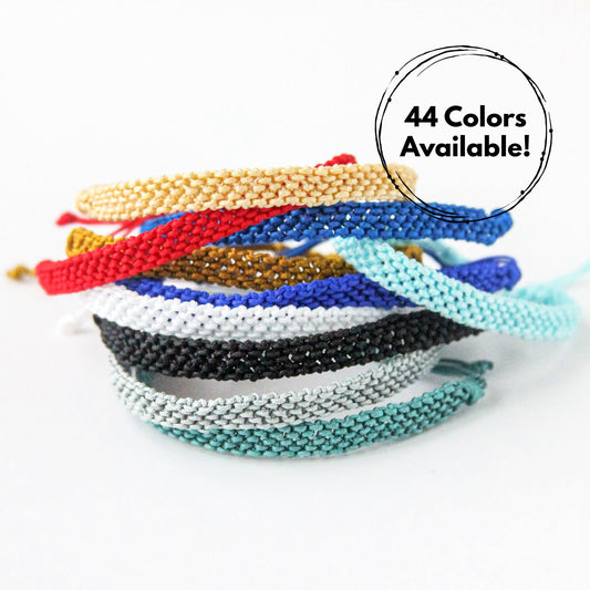 Single Color Knotted Bracelet