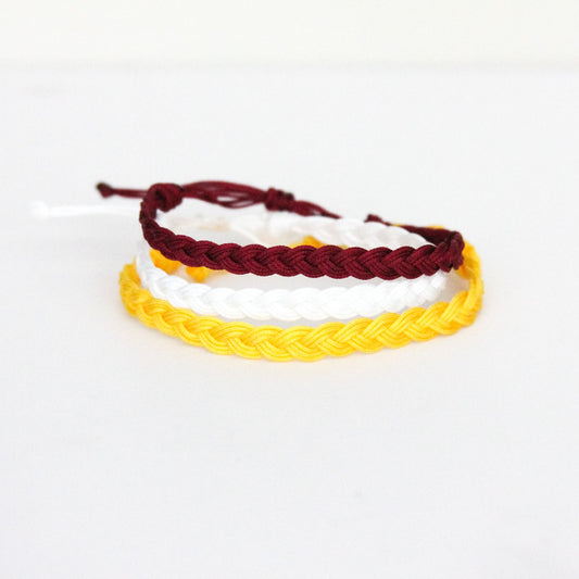 Frankfort Tigers Braided Bracelet Set